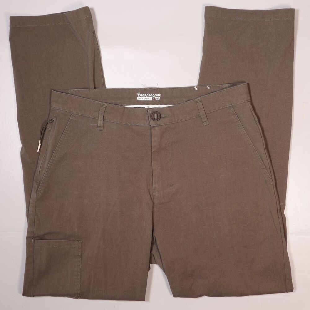 BeardedGoat Union Pants Men’s 32x30 Greenish Chino Pockets Outdoor Hike